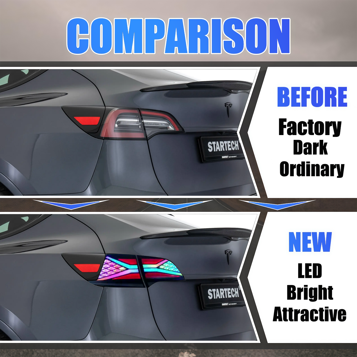 Tesla Model 3/Y 2020-2024 RGB Tail Lights - ClutchBlaze