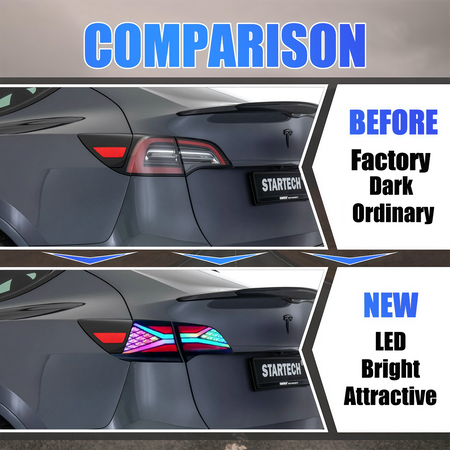 Tesla Model 3/Y 2020-2024 RGB Tail Lights - ClutchBlaze