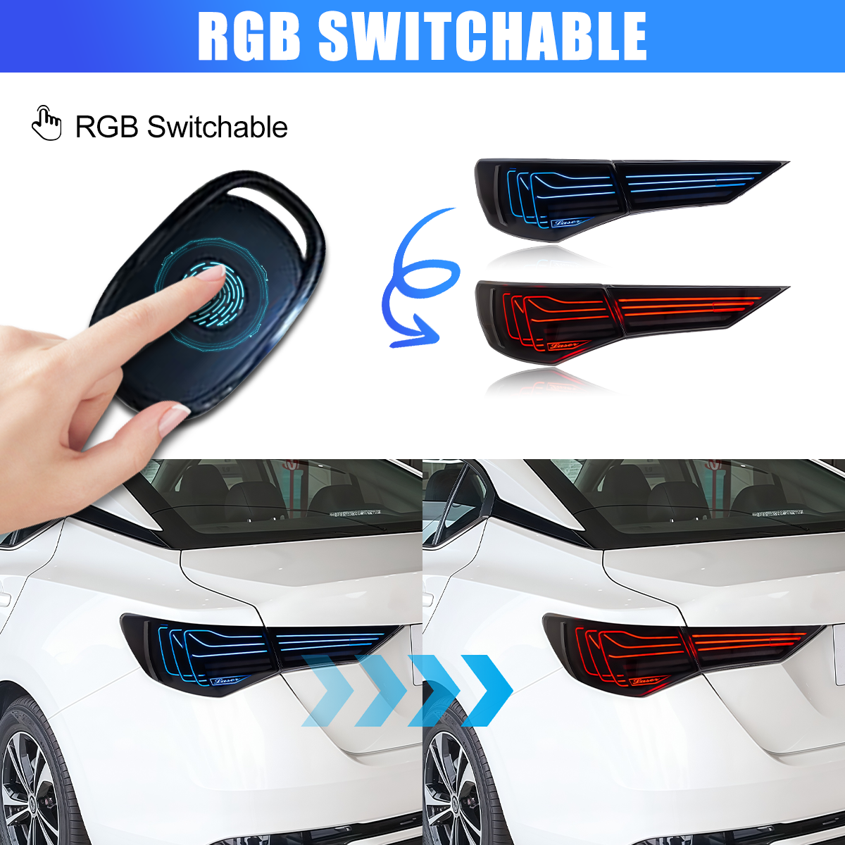 Nissan Sentra 2020-2025 PulseRay Tail Lights - ClutchBlaze