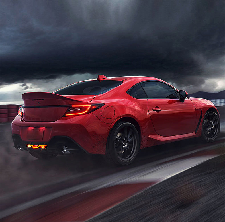 TOYOTA led Tail lights look on a car