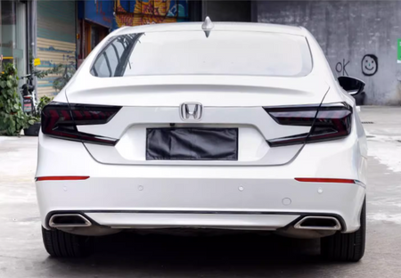 Honda Accord Tail lights off from car rear view