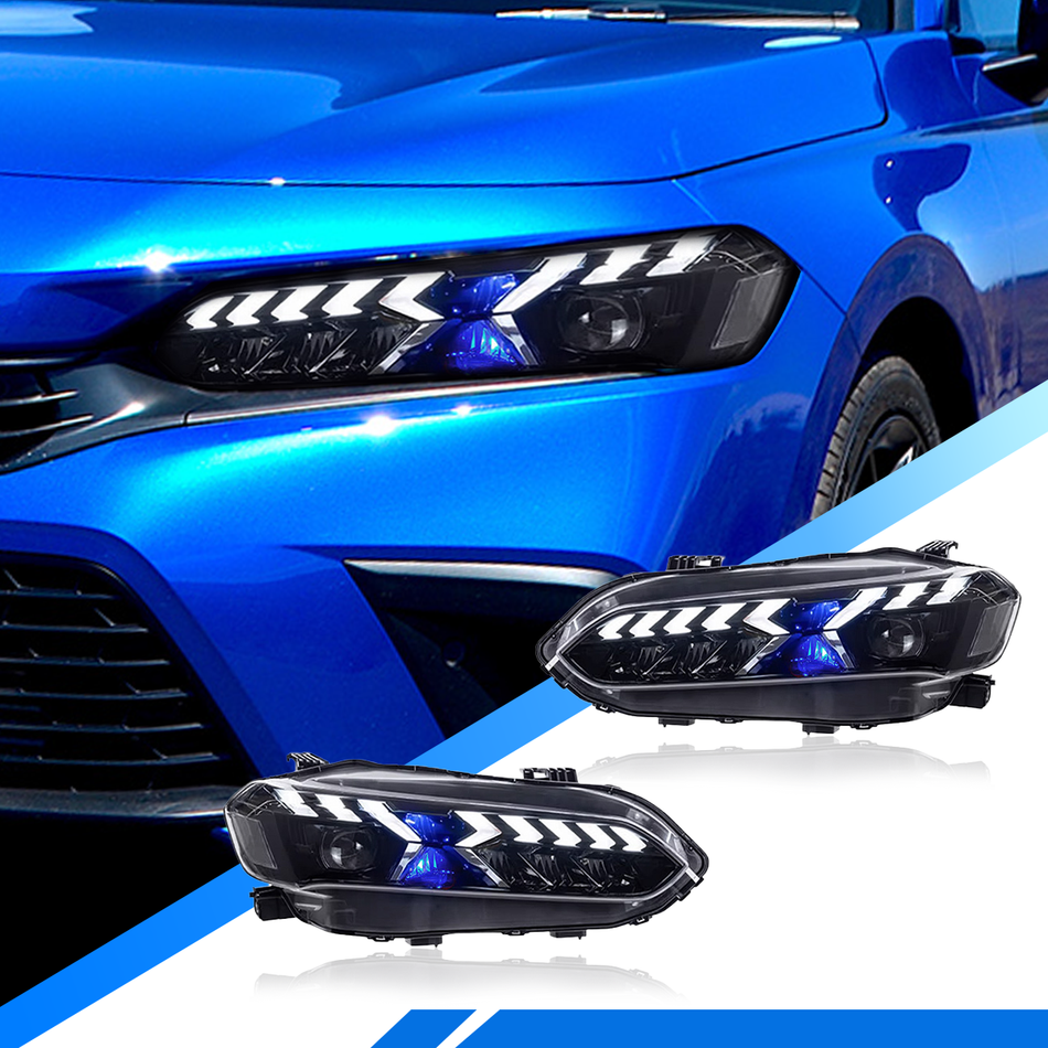 Honda Civic 2022-2026 LED Headlights - ClutchBlaze