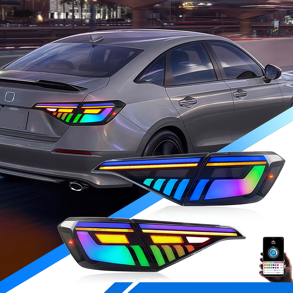 Honda Civic Sedan 22-26 RGB Tail Lights