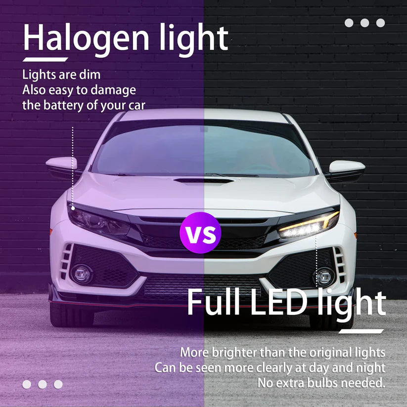 Honda Civic 2016-2021 Headlights