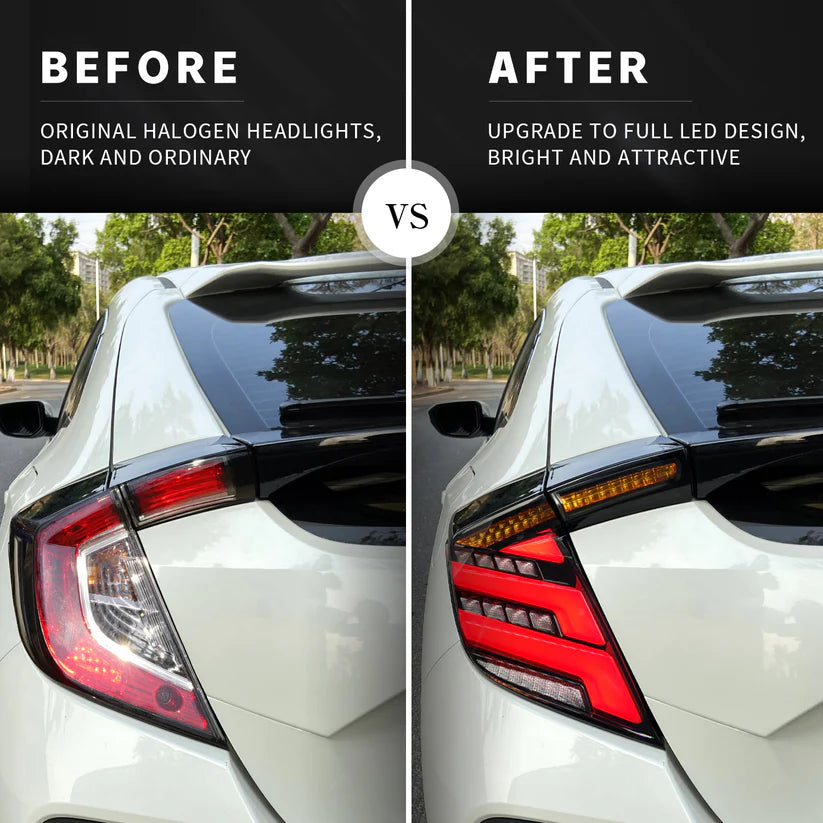 Honda Civic Hatchback 2016-2021 Tail Lights