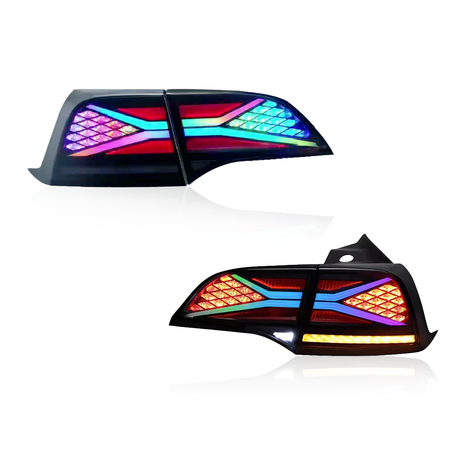 Tesla Model 3/Y 2020-2024 RGB Tail Lights - ClutchBlaze