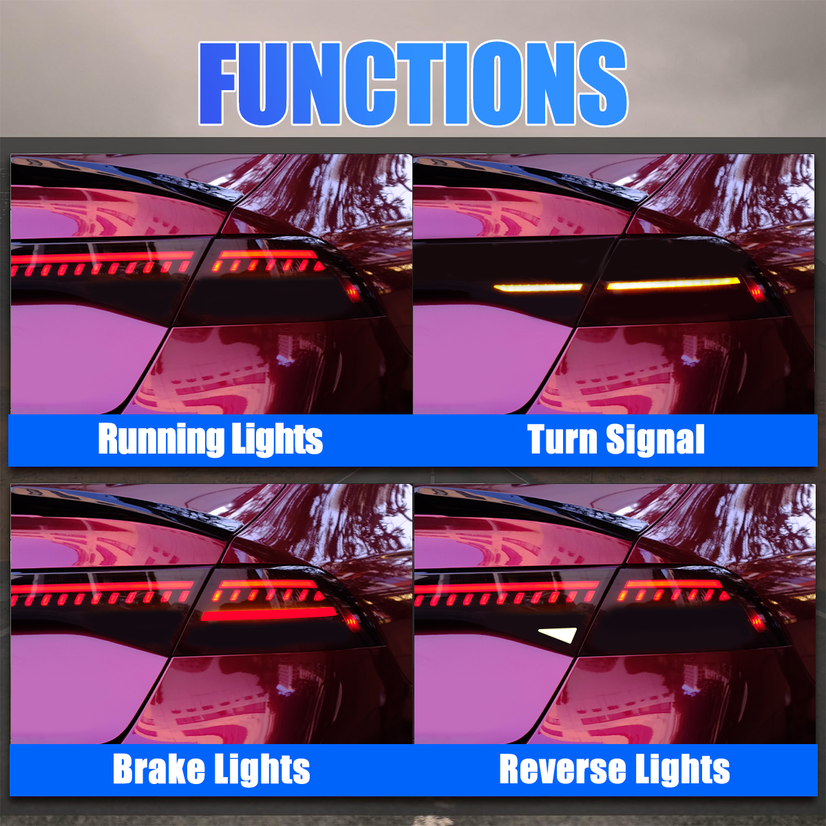 Honda Accord 2023-2026 Smoked Tail Lights - ClutchBlaze