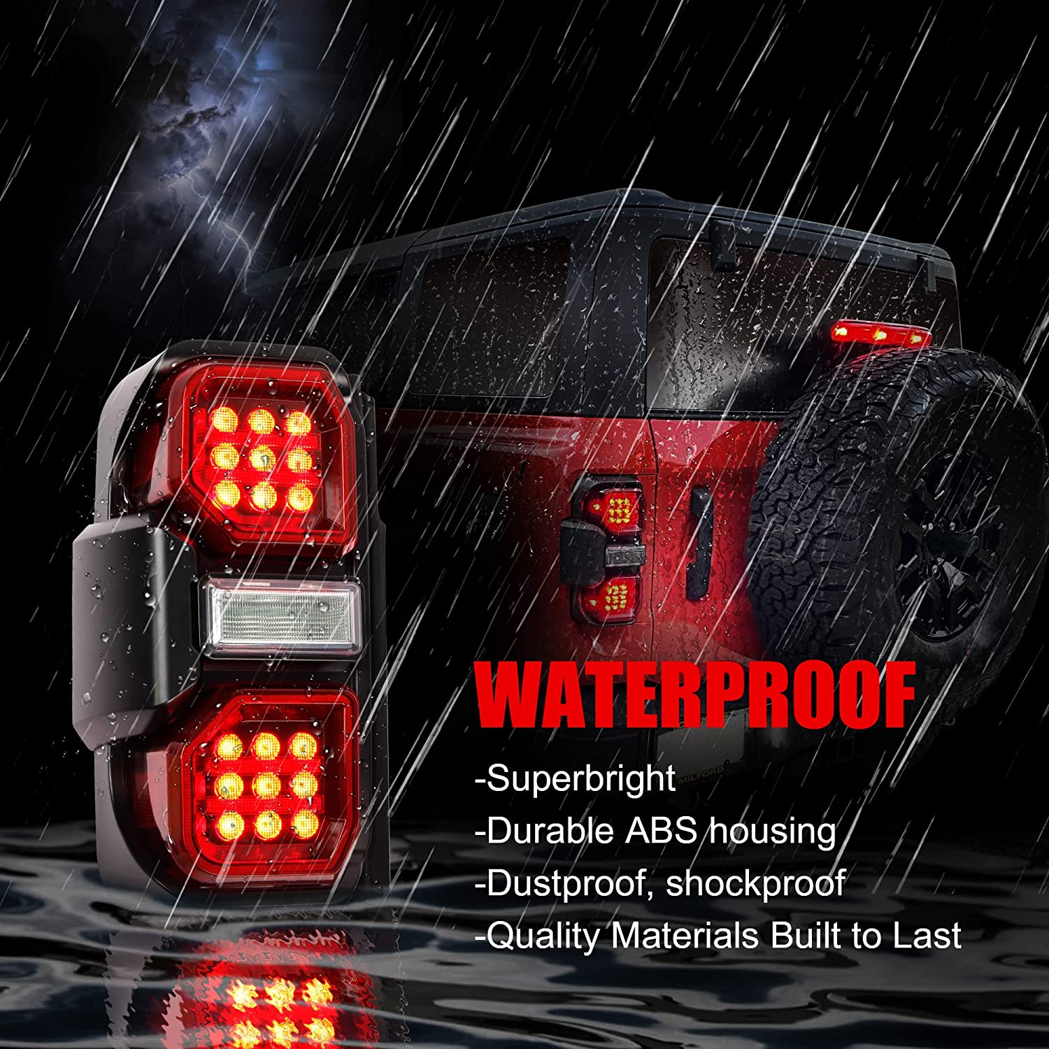 Ford Bronco Off-road 21-23 tail lights features