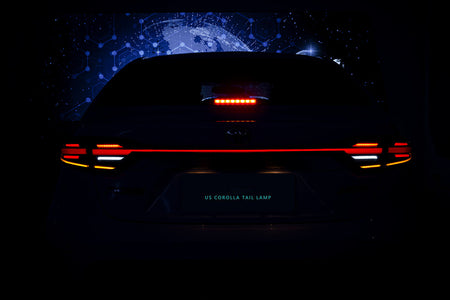 Toyota Levin led Tail lights on look at night