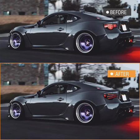 TOYOTA 86 taillight front and rear comparison