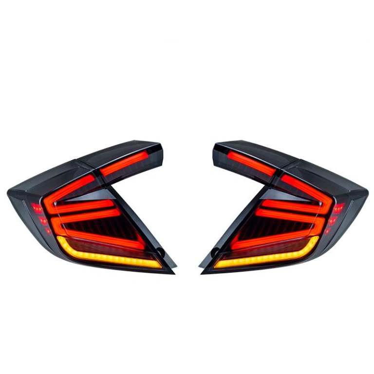 honda civic tail lights white background